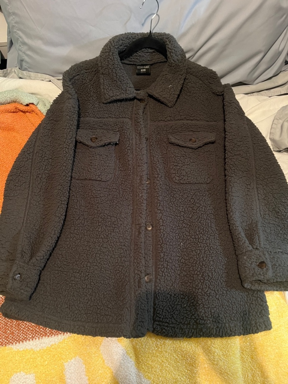32 Degrees Black Teddy Sherpa Jacket